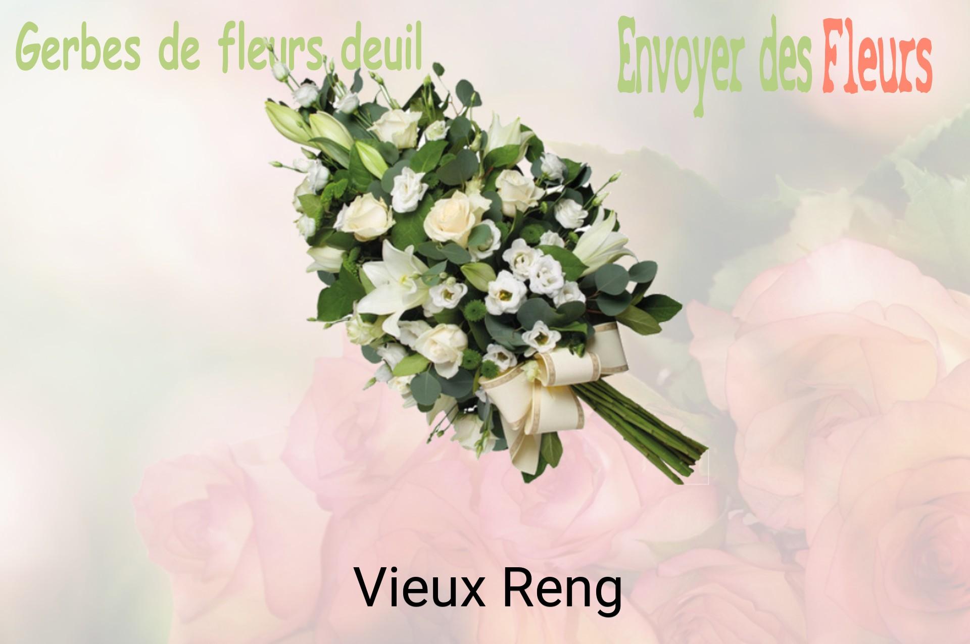 Gerbe de fleurs de deuil livrée à Vieux-Reng